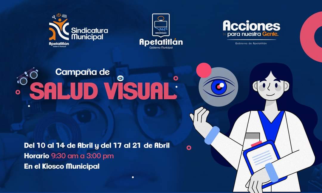 Pone en marcha Ayuntamiento de Apetatitlán campaña de salud visual